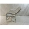 Image 1 : SMALL WHITE WICKER DOLL CHAIR