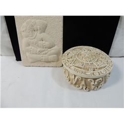 LOT 2 MAYAN REPLICA PIECES