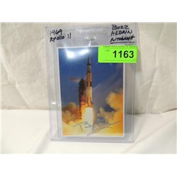 BUZZ ALDRIN AUTOGRAPH 1969 APOLLO 11 POSTCARD