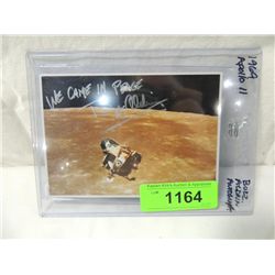 BUZZ ALDRIN AUTOGRAPH 1969 APOLLO 11 POSTCARD