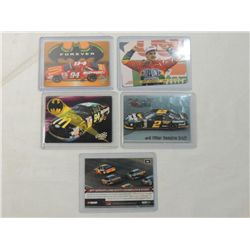 LOT 5 MISC NASCAR TRADING CARDS ELLIOTT, GORDON,