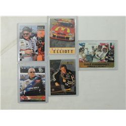 LOT 5 MISC NASCAR TRADING CARDS EARNHARDT, MARTIN