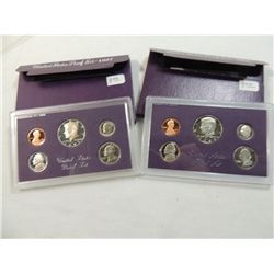 1986 & 1987 UNITED STATES MINT PROOF COIN SET