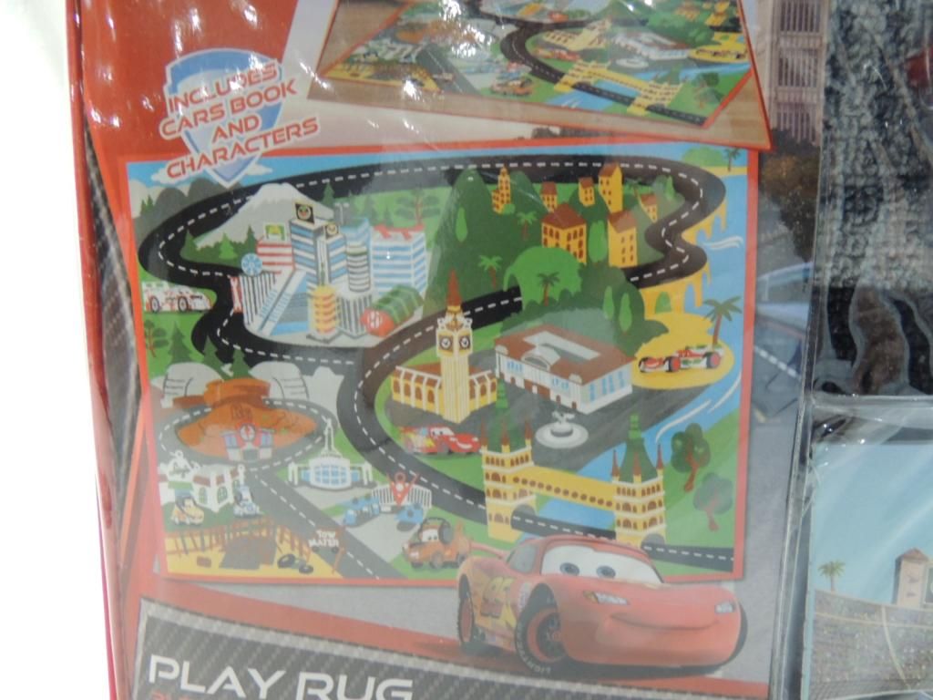 Disney Cars Play Rug Only DISNEY PIXAR CARS PLAY RUG W/ BOOK & CHARACTERS