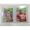 Image 1 : LOT 2 1984 TOPPS ROGER GRAIG & TERRY BRADSHAW ROOK
