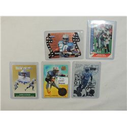 LOT 5 MISC BARRY SANDERS FOOTBALL CARDS