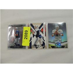 LOT 3 MISC TONY ROMO FOOTBALL PLAYER CARD