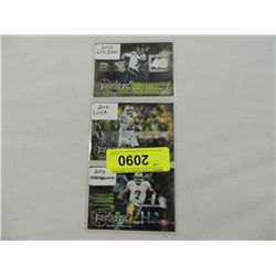 LOT 3 2014 FATASY FOCUS CARDS WILSON, LUCK, KAEPEK