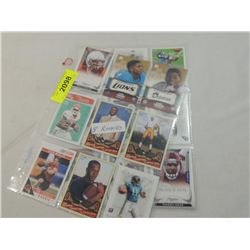 LOT 18 MISC ROOKIE FOOTBALL CARDS