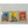 Image 1 : LOT 3 1958 BASEBALL CARDS WIGHT, KIELY, WORTHINGTO