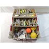 Image 1 : TACKLE BOX FULL ASSORTED FISHING EQUIPMENT