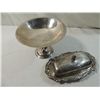 Image 2 : SILVER PEDISTAL CANDY DISH & BUTTER DISH