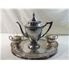 Image 2 : SHEETS ROCKFORD CO TEA SET  KETTLE SUGAR CREAM TRA