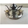 Image 3 : SHEETS ROCKFORD CO TEA SET  KETTLE SUGAR CREAM TRA