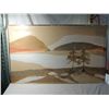 Image 2 : LARGE CANVAS MOUTAINS PAINTING FRAMED