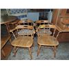 Image 1 : 4 VINTAGE AMERICAN COUNTRY DINING CHAIRS