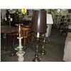 Image 1 : VINTAGE FLOOR LAMP WITH GLASS SHELF