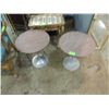 Image 2 : PAIR TWO SMALL ROUND SIDE TABLES