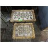 Image 2 : PAIR DECORATIVE PLASTIC NESTING SIDE TABLES