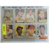 Image 1 : LOT 8 1952 TOPPS BASEBALL CARDS: VERNON, SIEVERS,J