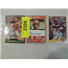 Image 1 : LOT 3 MISC ROOKIE BASEBALL CARDS: DAVIS, FRANCO, D