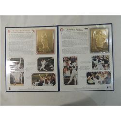 DANBURY MINT 1998 MCGWIRE & SOSA GOLD CARDS