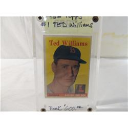 1958 TOPPS TED WILLIAMS #1 BASEBALL CARD