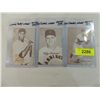 Image 1 : 3 VINTAGE EXHIBIT CARDS ZERMIAL, SIEVERS, DOBY