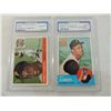 Image 1 : LOT 2 ROVERTO CLEMENTE GRADED BASEBALL CARD