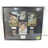 Image 1 : LARGE CUT SIGNATURES & PHOTOS FRAMED MATTED