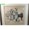 Image 2 : NORMAN ROCKWELL FRAMED PRINT COUNTRY PEDLAR TRAVEL