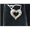 Image 3 : VINTAGE STERLING SILVER HEART PENDENT NECKLACE