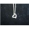 Image 4 : STERLING NECKLACE RHINESTONE HEART PENDENT