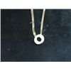 Image 2 : STERLING NECKLACE RHINESTONE CIRCLE PENDENT