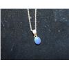 Image 1 : STERLING NECKLACE BLUE STONE PENDENT