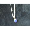 Image 3 : STERLING NECKLACE BLUE STONE PENDENT