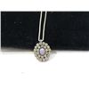 Image 2 : VINTAGE RHINESTONE & OPAL PENDENT STERLING NECKLAC