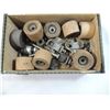 Image 3 : BOX LOT ASSORTED VINTAGE ROLLER SKATE WHEELS & PAT