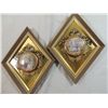 Image 1 : LOT 2 VINTAGE GENUINE PORCELAIN ART PLATE GOLD RIM
