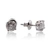 Image 2 : 14KT White Gold 1.24ctw Diamond Solitaire Earrings