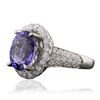 Image 2 : 14KT Two-Tone Gold 4.22ct Tanzanite and Diamond Ring