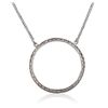 Image 2 : 18KT White Gold 1.00ctw Diamond Pendant With Chain