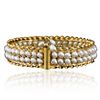 Image 2 : 14KT Yellow Gold Pearl Bangle