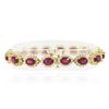 Image 2 : 14KT Yellow Gold 17.28ctw Ruby and Diamond Bracelet