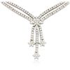 Image 2 : 14KT White Gold 4.90ctw Diamond Necklace