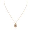 Image 1 : 14KT Rose Gold 2.56ct Morganite and Diamond Pendant With Chain