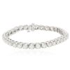 Image 1 : 14KT White Gold 7.60ctw Diamond Tennis  Bracelet