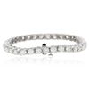 Image 2 : 14KT White Gold 7.60ctw Diamond Tennis  Bracelet