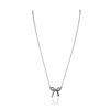 Image 2 : 14KT White Gold Bow Necklace