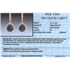 Image 3 : 14KT White Gold 3.73ctw Black Diamond Earrings